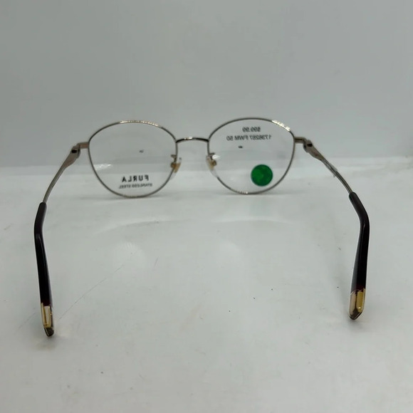 FURLA VFU757K Eyeglasses Frames RX-able Gold NWT - Picture 5 of 7